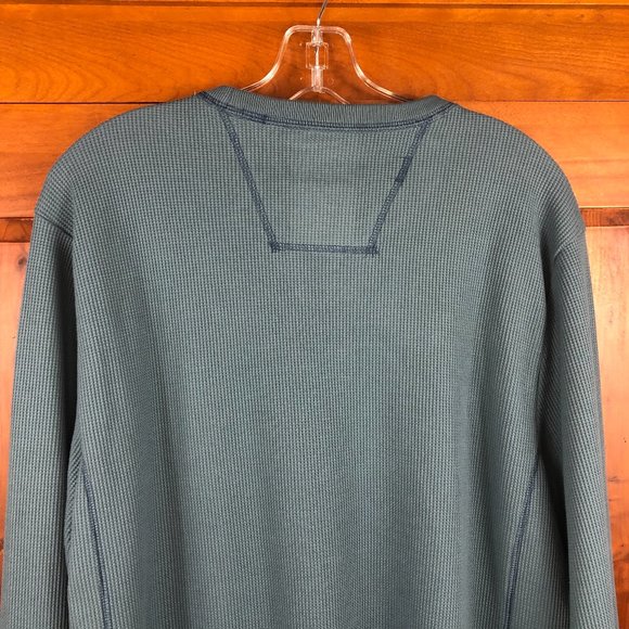 NEW -Timberland Cozy Thermal Long Sleeve Waffle Knit Muscle Henley Preppy Y2K - Picture 13 of 13